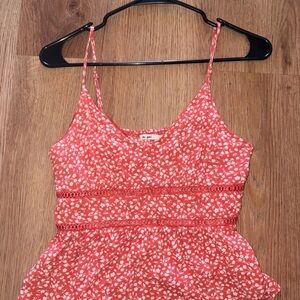 Miami Red Floral Camisole Top